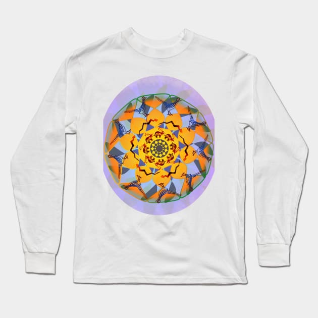 Animal Mandala Long Sleeve T-Shirt by RoxanneG